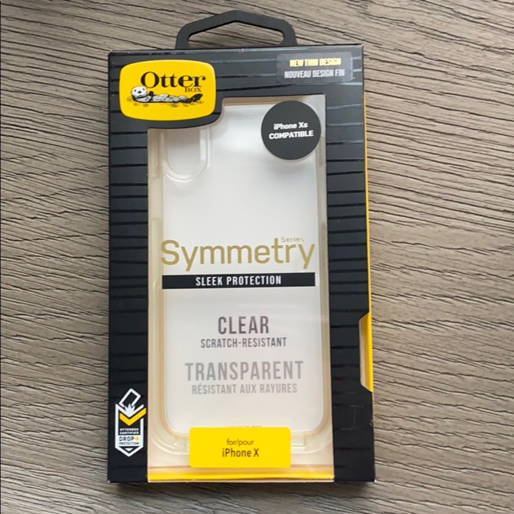 Otter box symmetry clear case for iPhone X/Xs